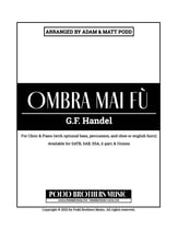 Ombra Mai Fu SATB choral sheet music cover